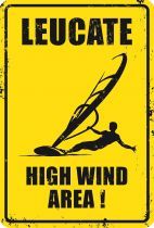 SURFPISTOLS PLAQUE LEUCATE WINDSURF HIGH WIND 20X30