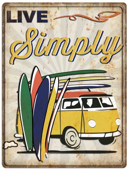 SURF PISTOL PLAQUE LIVE SIMPLY