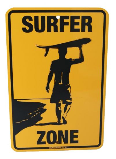 SURF PISTOL PLAQUE SURFER ZONE