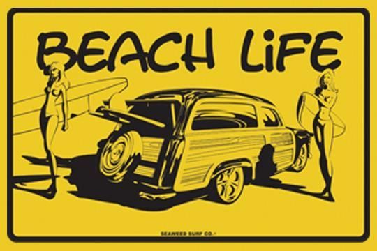 SURF PISTOL PLAQUE BEACH LIFE